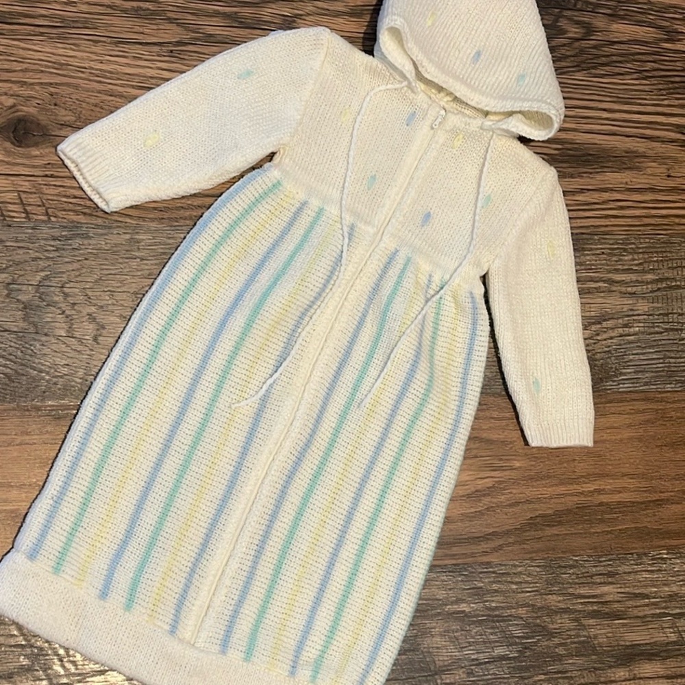 Tiny Finery Knit bunting zip sweater